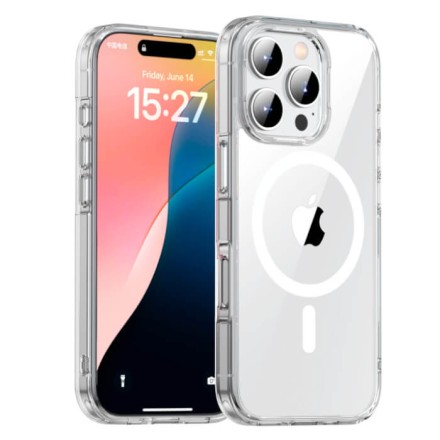 Чехол накладка для iPhone 16 Pro Max Gurdini Alba Series Protective with Magsafe (прозрачный)