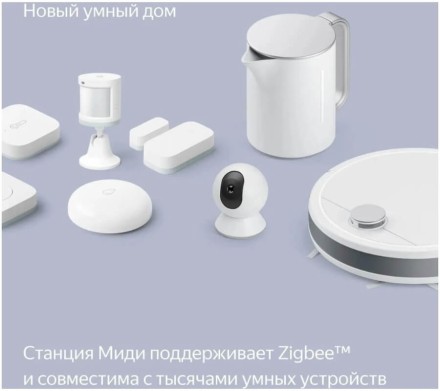 Умная колонка Яндекс Станция Миди (оранжевый)