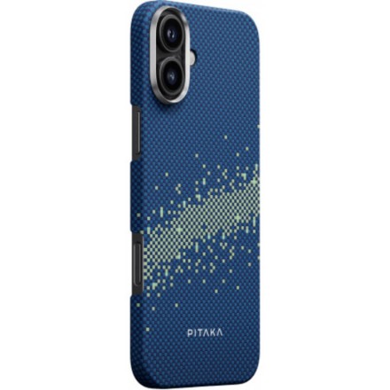 Чехол для iPhone 16 Pitaka StarPeak Tactile Woven case (Milky Way Galaxy)