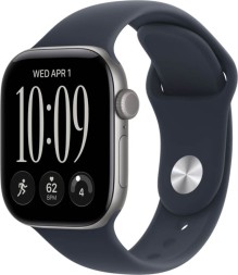 Apple Watch Series 12, GPS, 46 mm, Sport Band (Space Grey/Navy Blue), размер M/L
