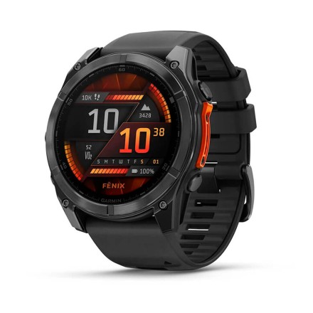 Часы Garmin Fenix 8 AMOLED, 51 mm (Slate Gray/Black Silicone Band)