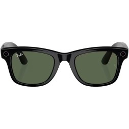 Ray-Ban Meta Wayfarer RW4006 Shiny Black/Green (150-50 C 601/7150)